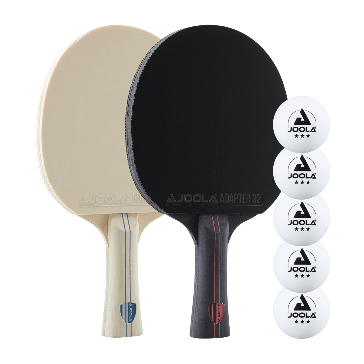Competition Ping Pong Paddle Set Incl 2 Rackets JOOLA Blizzard & Blackout 