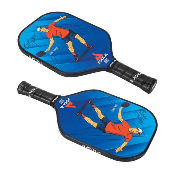 Product photo showing front and back of the JOOLA Ben Johns Junior Pickleball Paddle
