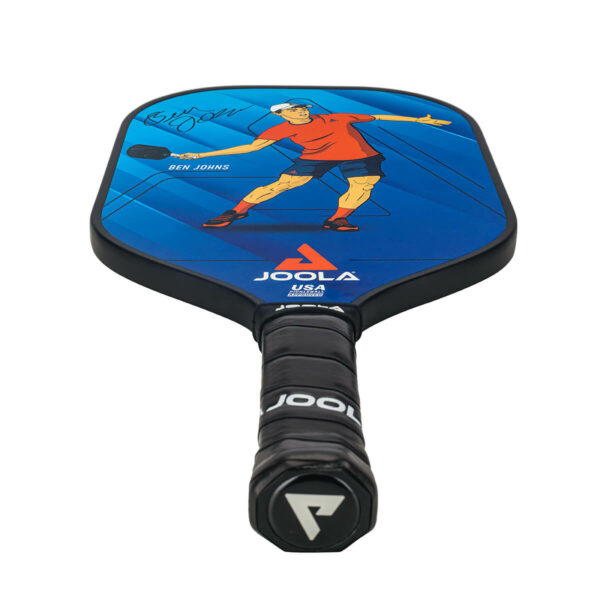 Product photo front of the JOOLA Ben Johns Junior Pickleball Paddle, from an upwards angle
