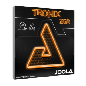 White Background Image: Packaging for the JOOLA Tronix ZGR Rubber